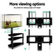 Three Tier Floor TV Stand with Bracket Shelf Mount -Home Living Store - -  