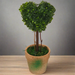 Topiary Heart 21cm Artificial Plant  In Terracotta-Look Pot by Criterion -Home Living Store - -  