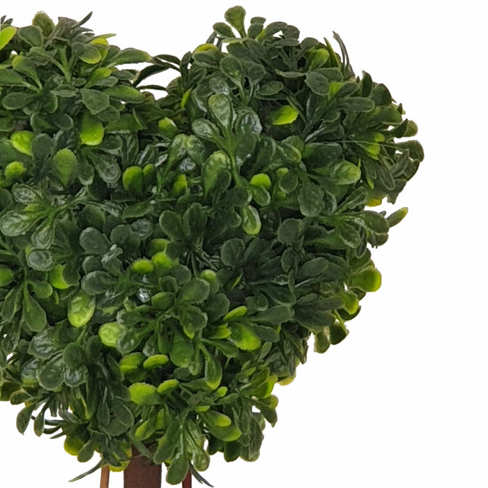 Topiary Heart 21cm Artificial Plant  In Terracotta-Look Pot by Criterion -Home Living Store - -  