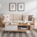 Tuscany Coffee Table 1200mm Oak White by Criterion -Home Living Store - -  