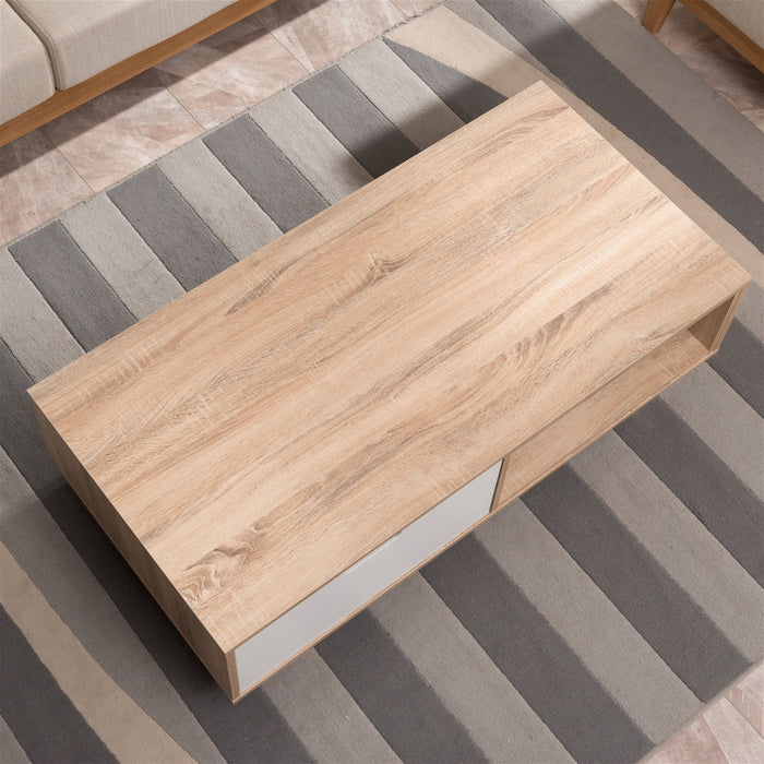 Tuscany Coffee Table 1200mm Oak White by Criterion -Home Living Store - -  