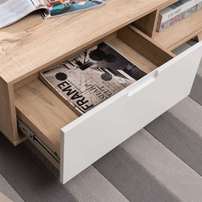 Tuscany Coffee Table 1200mm Oak White by Criterion -Home Living Store - -  
