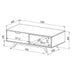 Tuscany Coffee Table 1200mm Oak White by Criterion -Home Living Store - -  