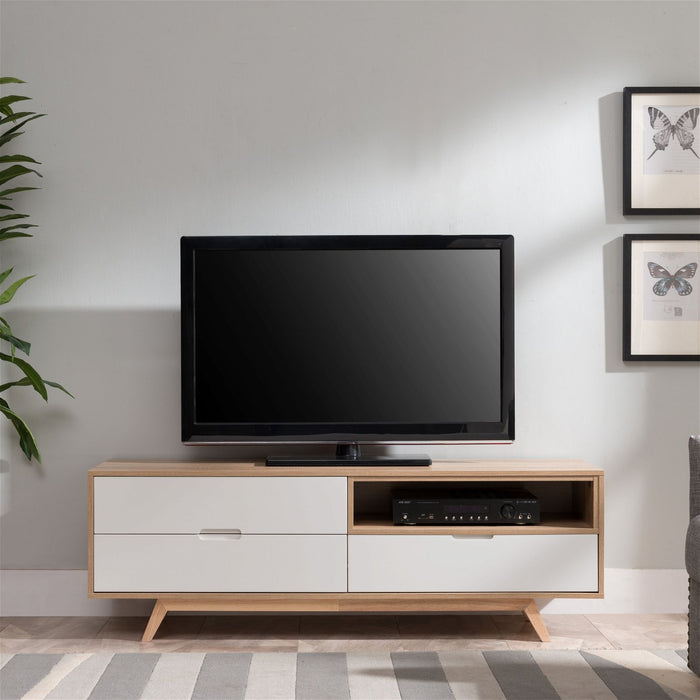 Tuscany Entertainment Unit 1500mm Oak White by Criterion - Home Living Store - Entertainment Unit