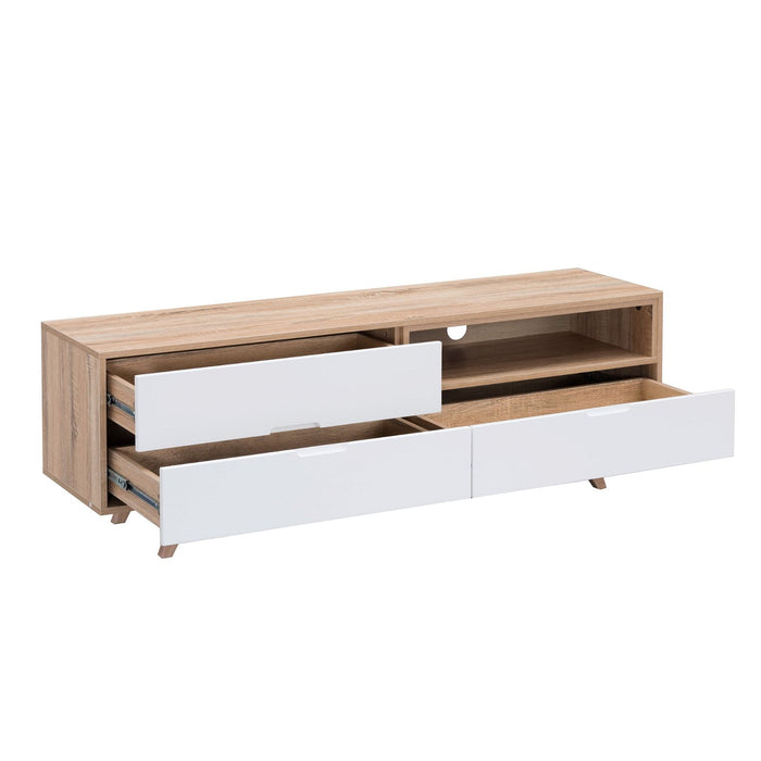 Tuscany Entertainment Unit 1500mm Oak White by Criterion - Home Living Store - Entertainment Unit