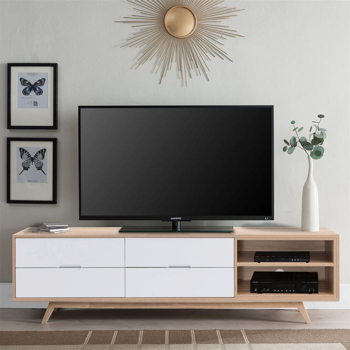 Tuscany Entertainment Unit 1800mm Oak White by Criterion - Home Living Store - Entertainment Unit