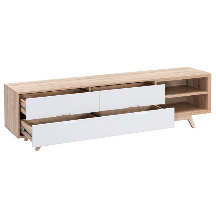 Tuscany Entertainment Unit 1800mm Oak White by Criterion - Home Living Store - Entertainment Unit