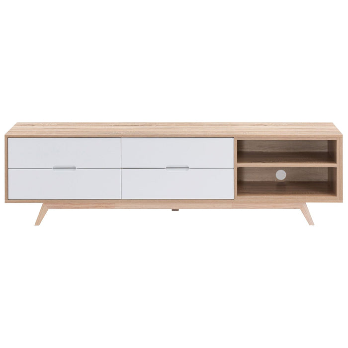 Tuscany Entertainment Unit 1800mm Oak White by Criterion - Home Living Store - Entertainment Unit