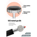 Two Backless PU Leather Bar Stools - Black and Chrome -Home Living Store - -  