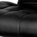 Two Bar Stools Gas Lift Leather Padded Stool Black -Home Living Store - -  