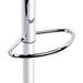 Two Bar Stools Gas Lift Leather Padded White -Home Living Store - -  