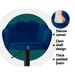 Two Bar Stools Gas Lift Velvet Blue -Home Living Store - -  