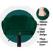Two Bar Stools Gas Lift Velvet Green -Home Living Store - -  