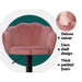 Two Bar Stools Gas Lift Velvet Pink -Home Living Store - -  