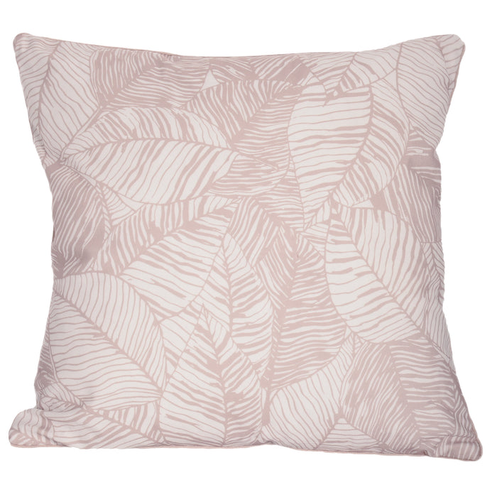 Urban Style Decorative Pink Leaves Lounge Cushion - 45 x 45cm