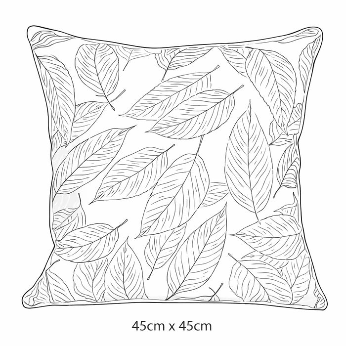 Urban Style Autumn Leaves Decorative Cushion | 45 x 45cm