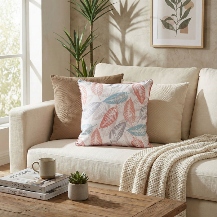 Urban Style Autumn Leaves Decorative Cushion | 45 x 45cm
