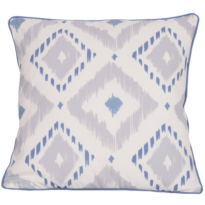 Urban Style Cushion - Decorative Blue Diamonds 45 x 45cm