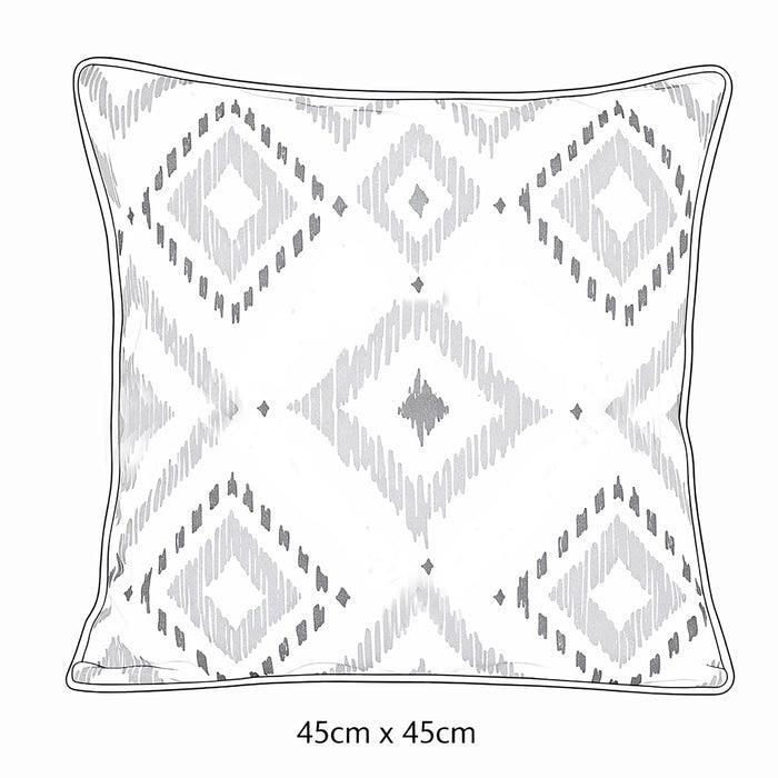 Urban Style Cushion - Decorative Blue Diamonds 45 x 45cm