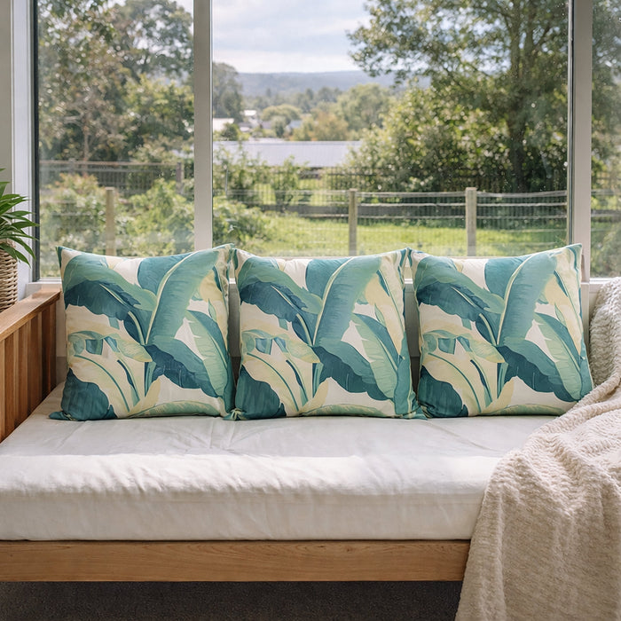 Urban Style Decorative Palm Leaves Lounge Cushion 45x45cm
