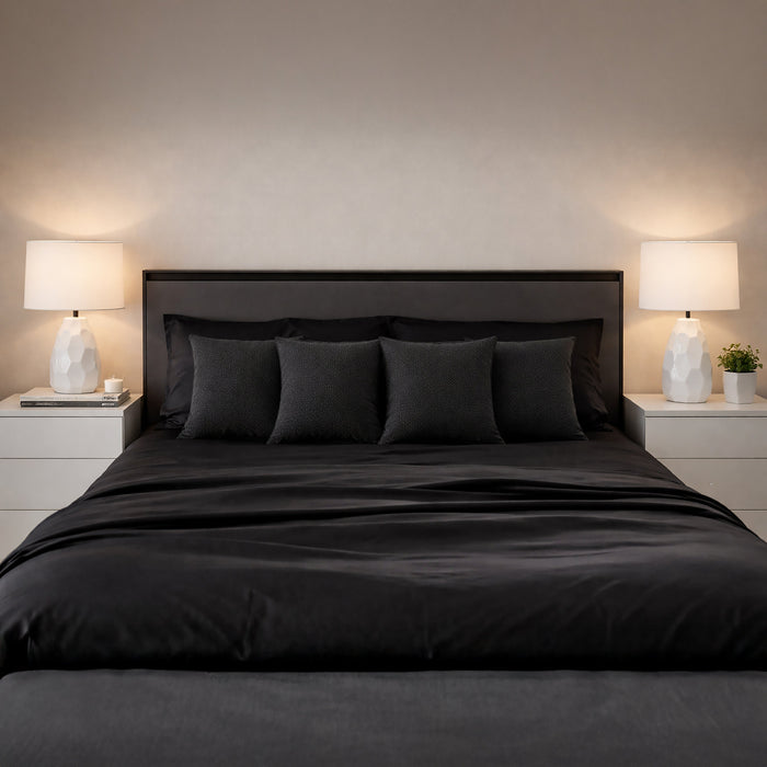 Urban Style Decorative Charcoal Lines Lounge Cushion | 45x45cm
