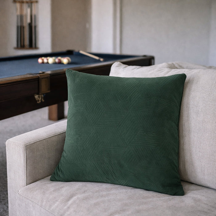 Urban Style Green Lines Decorative Cushion | 45x45cm