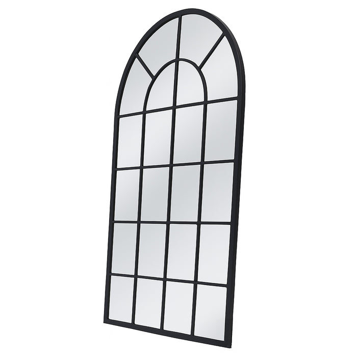 Urban Style Reflections Arch Mirror – Black | 80cm x 120cm