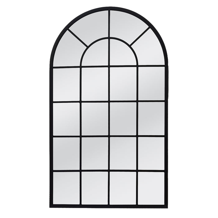 Urban Style Reflections Arch Mirror – Black | 80cm x 120cm