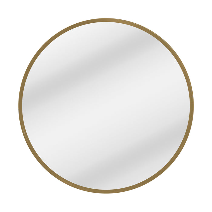 Urban Style Reflections Round Mirror – Gold | 80cm Diameter
