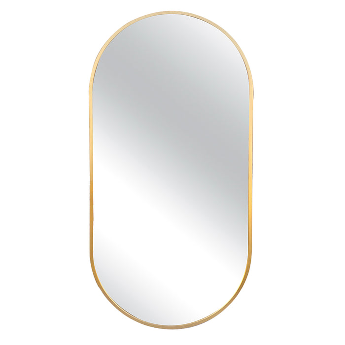Urban Style Reflections Oval Mirror – Gold | 120cm