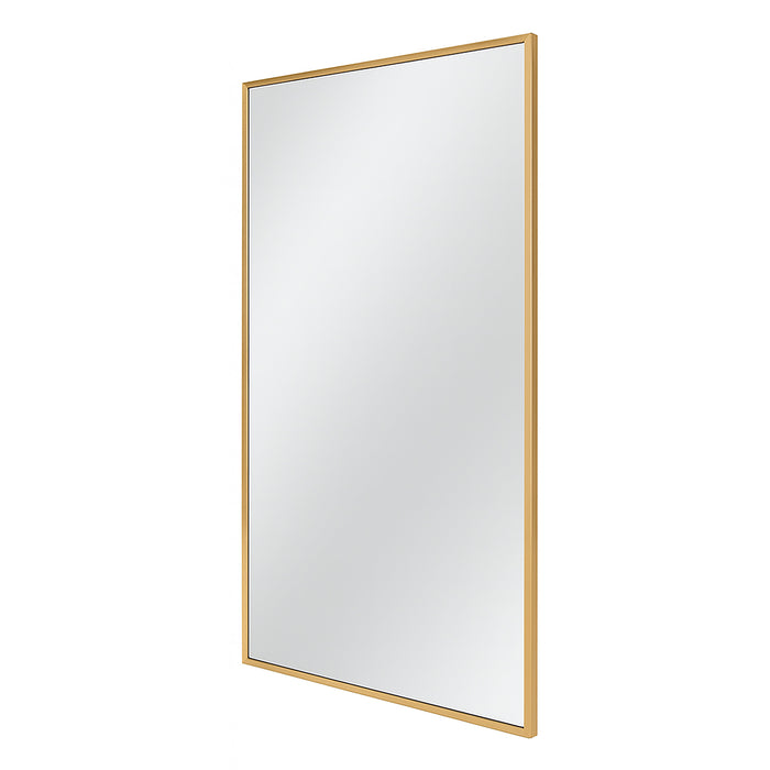 Urban Style Reflections Rectangular Mirror – Gold | 90cm