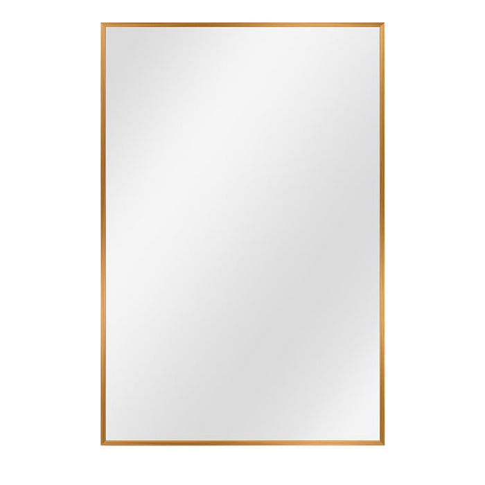 Urban Style Reflections Rectangular Mirror – Gold | 90cm