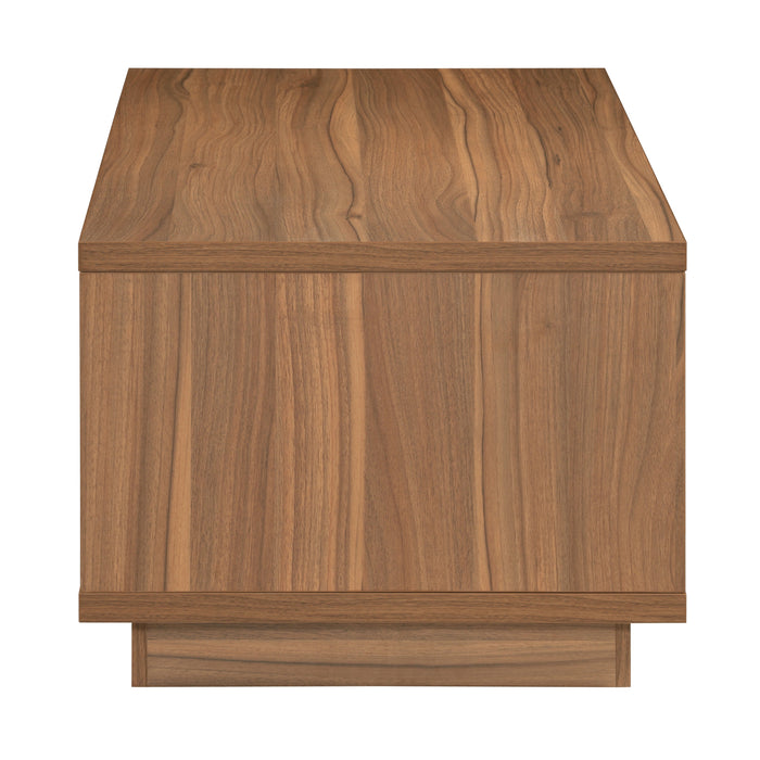 Tauris VICECTWAL Coffee Table – Walnut Finish with Drawer & Open Storage