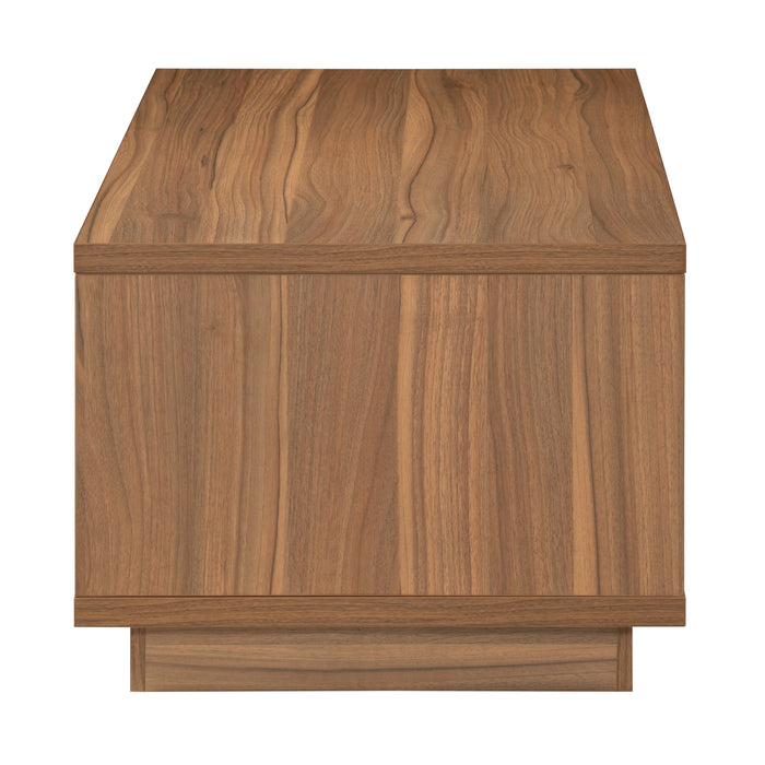Tauris VICECTWAL Coffee Table – Walnut Finish with Drawer & Open Storage