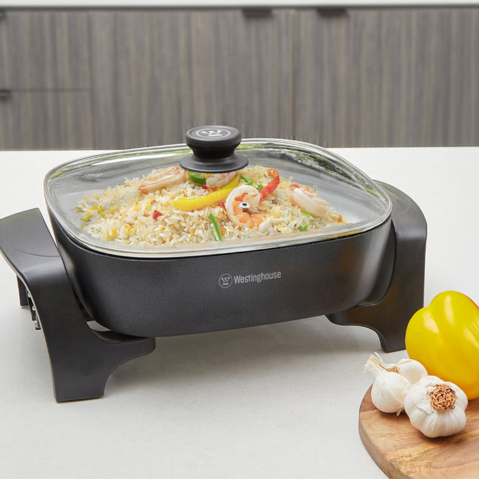 Westinghouse Square Frypan 2000W with Cast in Element