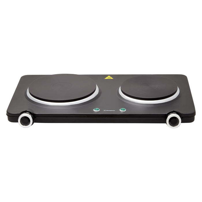 Westinghouse Dual Electric Hot Plate Easy Operation Cast Iron Plate