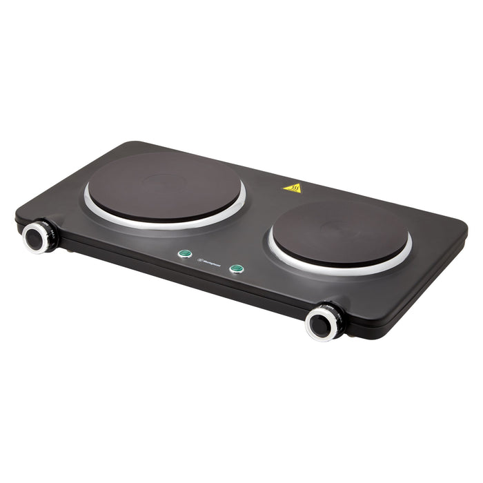 Westinghouse Dual Electric Hot Plate Easy Operation Cast Iron Plate
