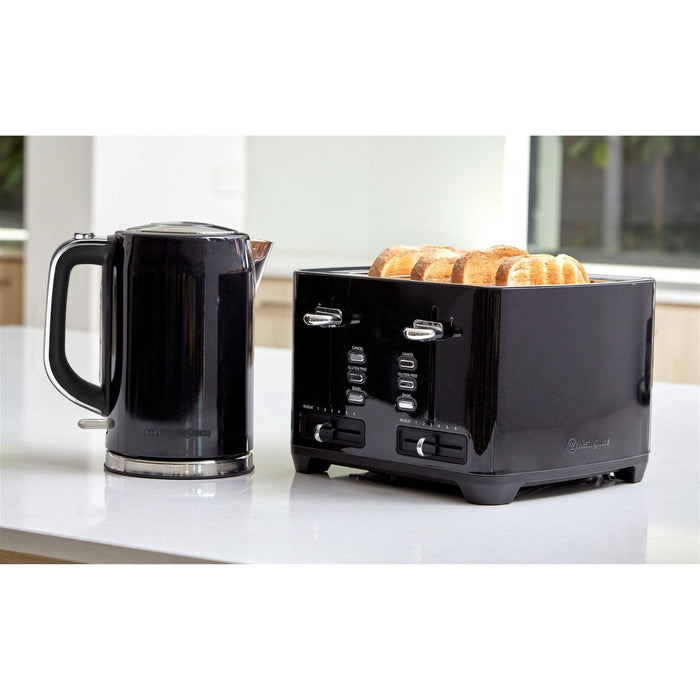 Westinghouse Four Slice Black Stainless Steel Toaster-#product_category#- Distributed by:  under license