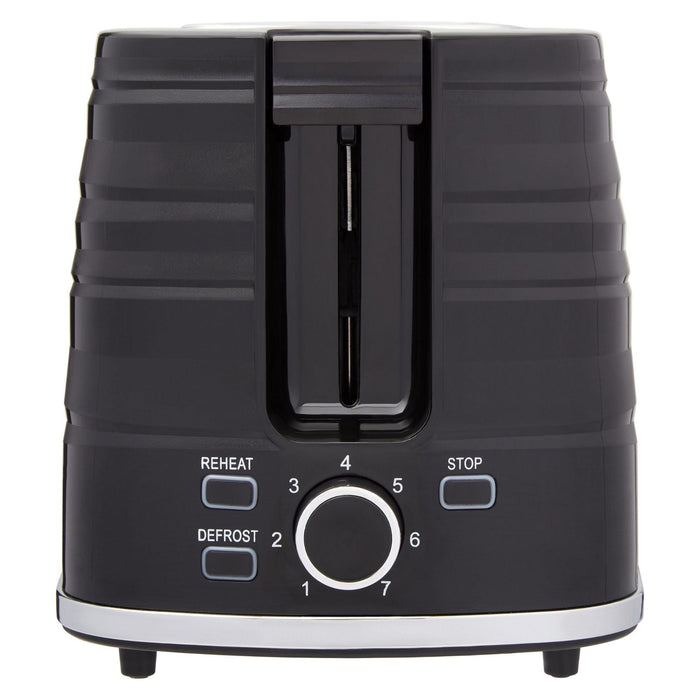 Westinghouse Kettle and Toaster Pack Black Striped 1.7L Kettle, 2 Slice Toaster -  -  