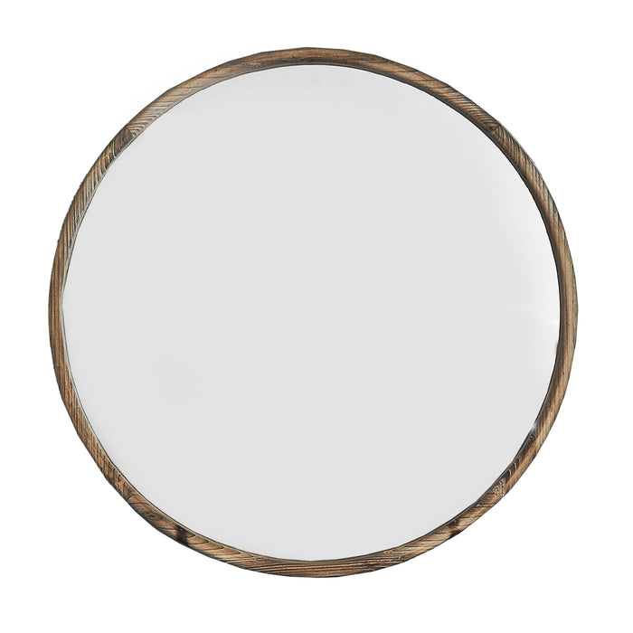 Grove Mirror Round Natural Wood by Urban Style Home Living Store