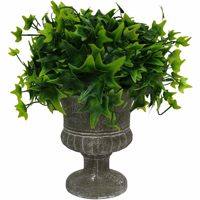 Shrub In Shaped Vase 24cm Artificial Plant by Criterion Home Living Store