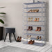 10 Tier Stackable Shoe Rack - Silver/Grey Home Living Store