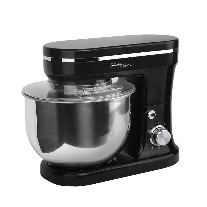 1200W Mix Master 5L Kitchen Stand Mixer w/Bowl/Whisk/Beater - Black Home Living Store