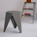 Two Bar Stools Puzzle Plastic Foot Stool Grey-Home Living Store-Furniture > Chairs > Table & Bar Stools 