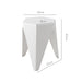 Two Bar Stools Puzzle Plastic Foot Stool White-Home Living Store- 