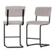 Two Bar Stools Velvet Chairs-Home Living Store- 