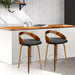 Two Bar Stools Swivel Seat Curving Backrest-Home Living Store-Furniture > Chairs > Table & Bar Stools 