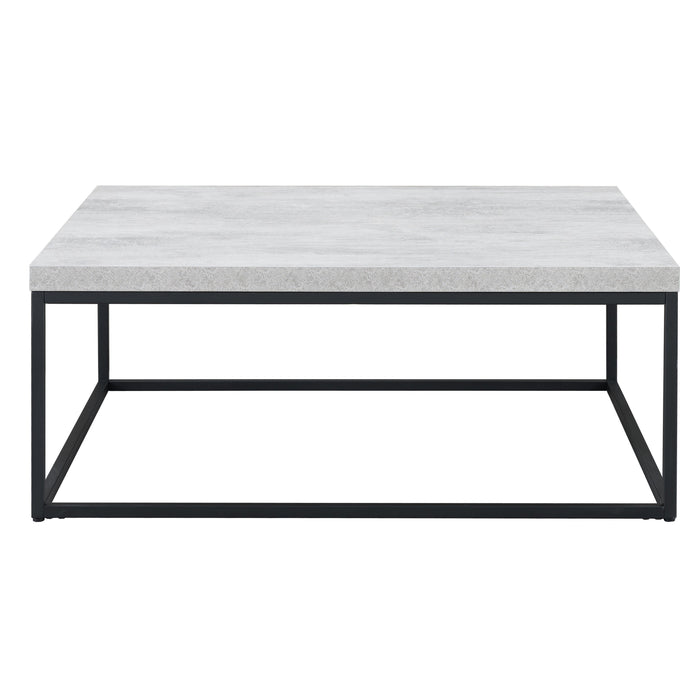 Chryzler Coffee Table 1000mm Metal Frame, Cement Look by Criterion