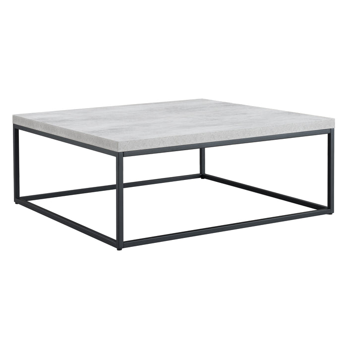 Chryzler Coffee Table 1000mm Metal Frame, Cement Look by Criterion