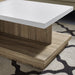 Duet Coffee Table Oak and White Home Living Store